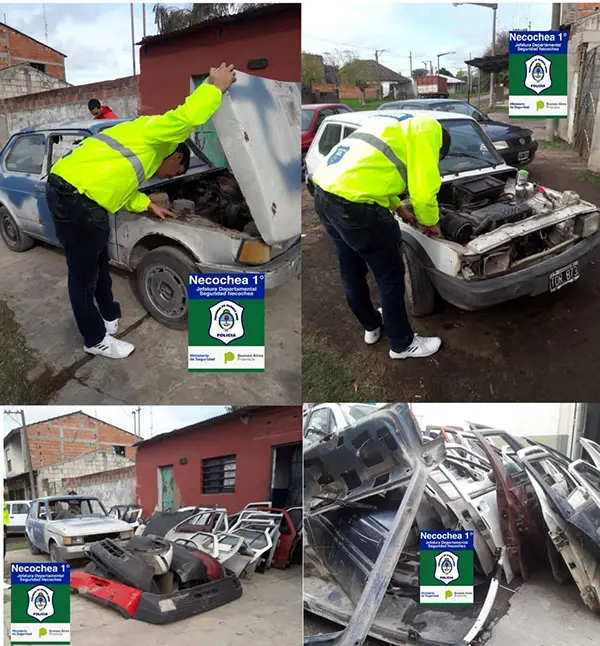 Hallan autos robados en desarmadero clandestino