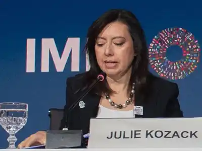 Julie Kozack, portavoz del FMI.