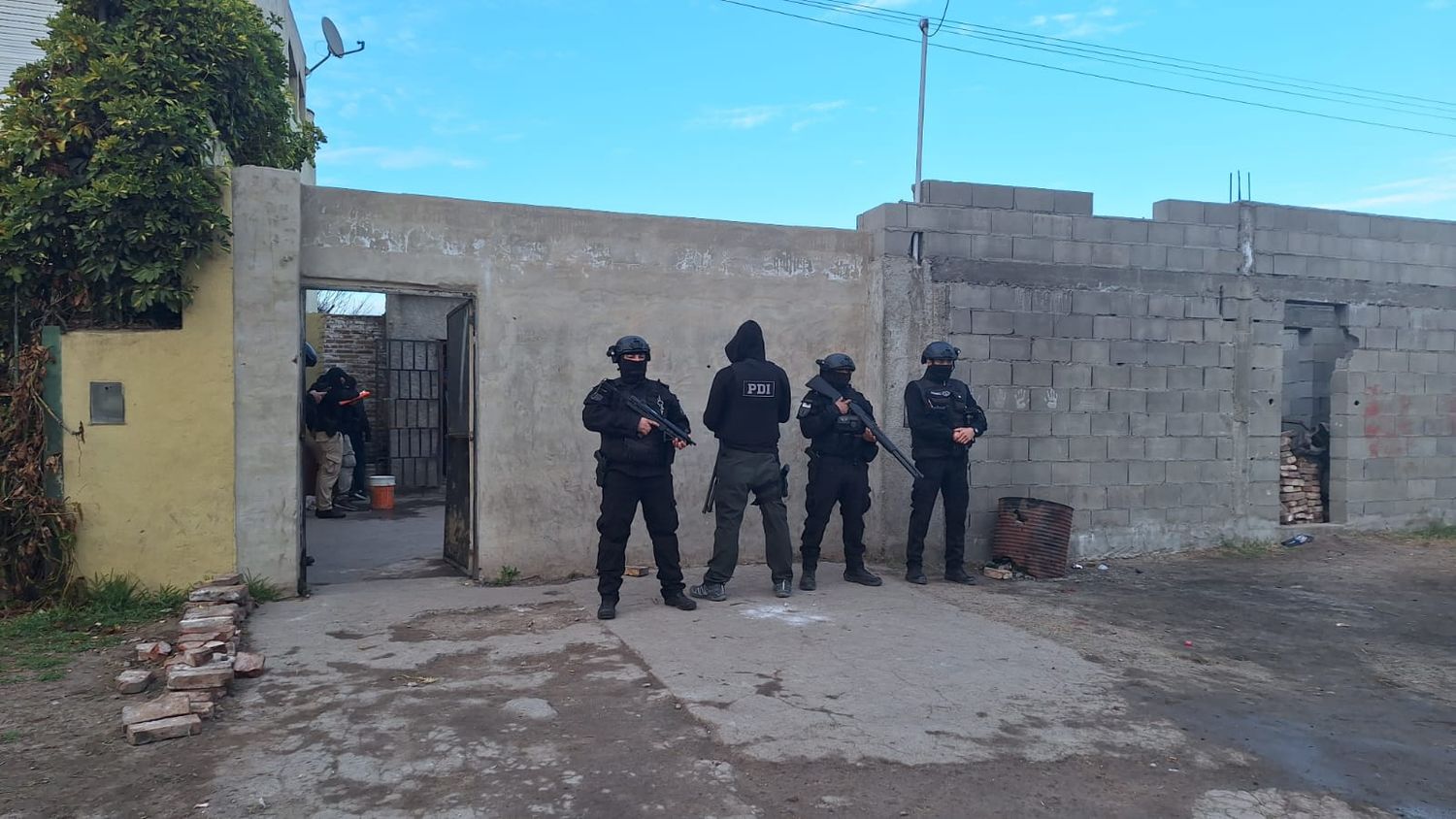 Cuatro detenidos en Frontera por microtráfico tras un allanamiento de la PDI