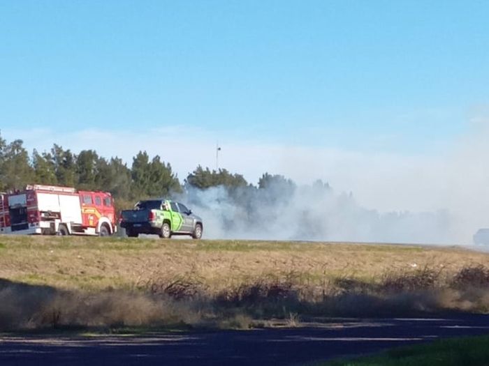 Bomberos en ruta 9