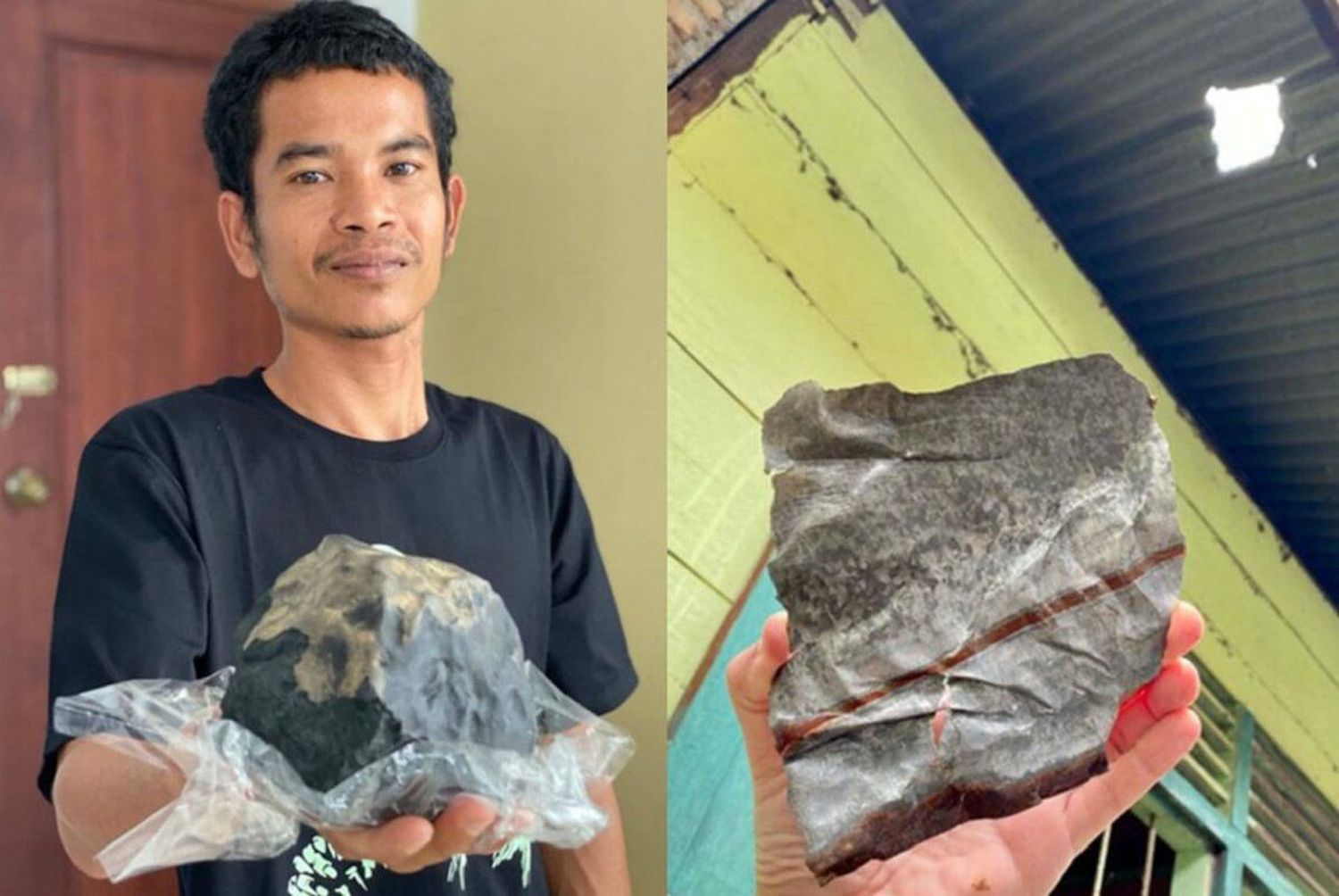 Le cayó un meteorito en su casa y se volvió millonario