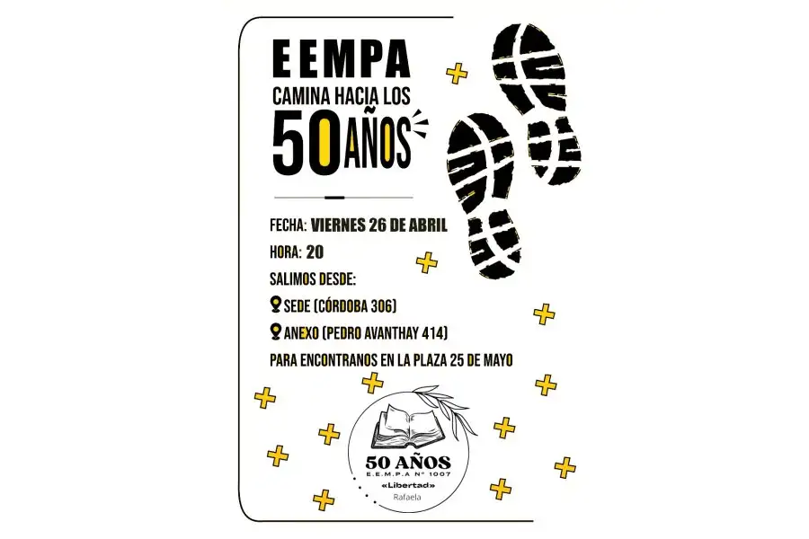 Caminata conmemorativa por los 50 años del E.E.M.P.A Nº 1007