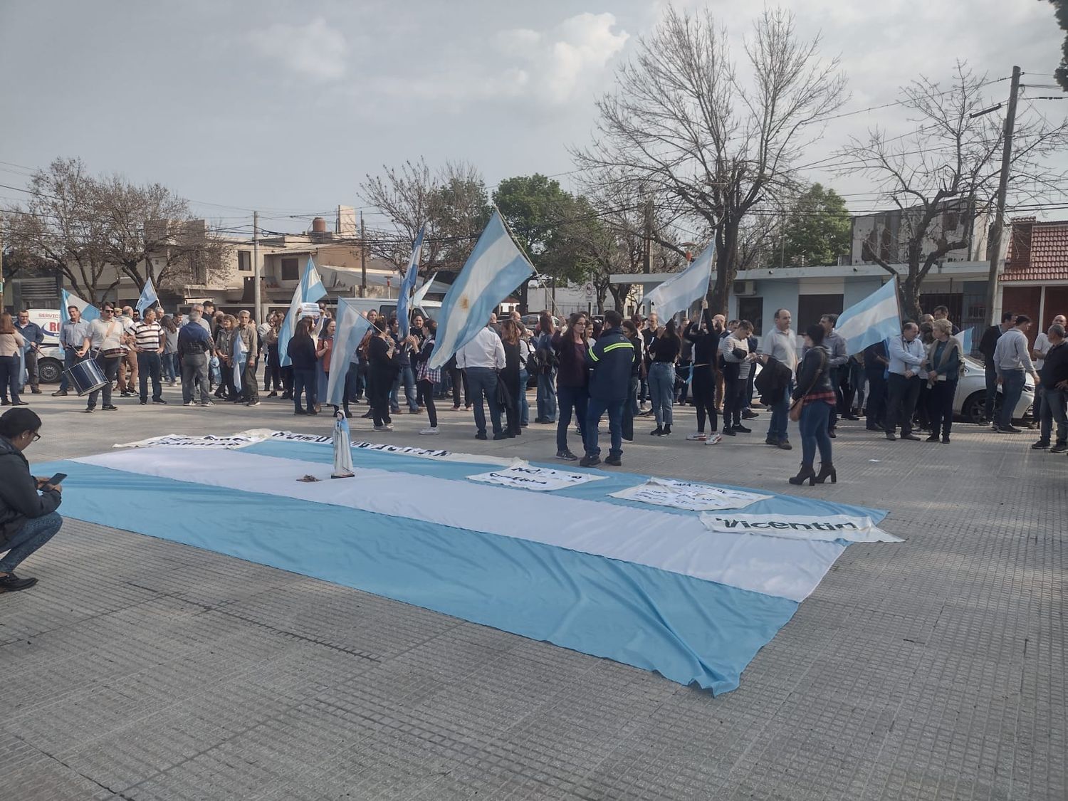 Nueva manifestación de empleados de Vicentin en Reconquista.