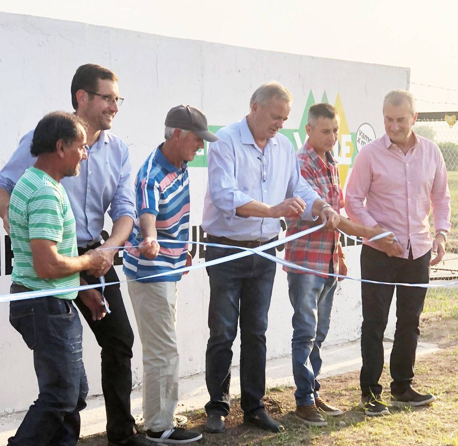 Inauguración de la planta de tratamiento de líquidos cloacales en Viale