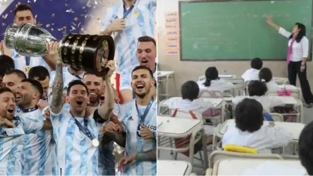 El ingenioso y llamativo incentivo de un colegio para que los alumnos no se lleven materias