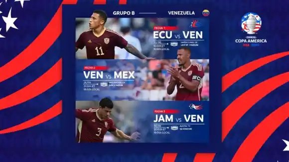 ¡VAMOS VINOTINTO! Así será la Copa América a partir de este 20Jun (CALENDARIO)