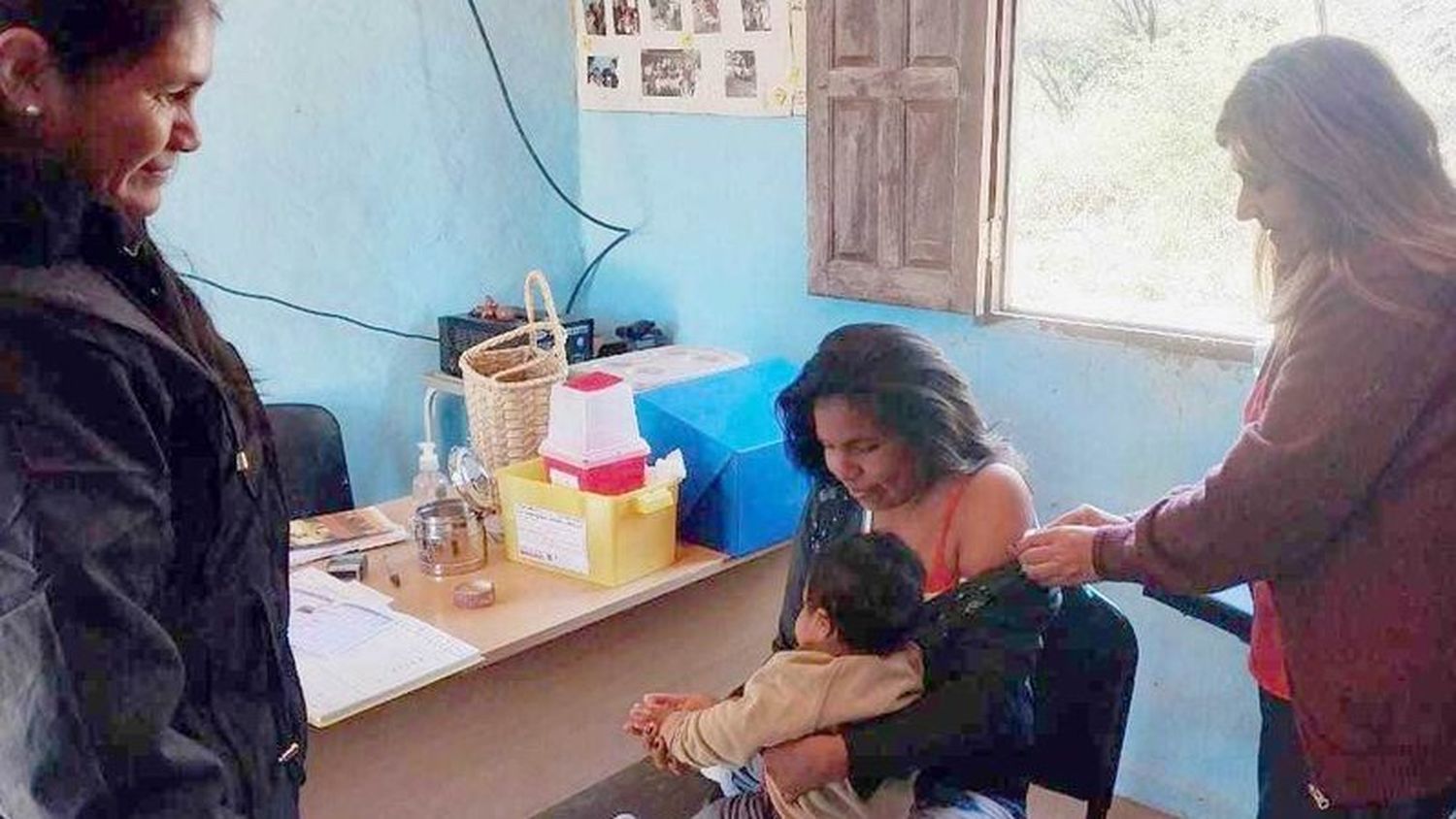 Nueva ronda sanitaria benefició a las
familias de la comunidad Qom San Carlos