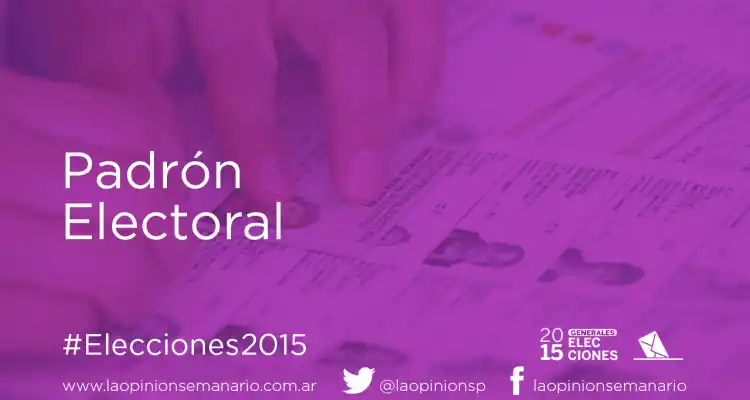 Elecciones 2015: ¿Cómo consultar el padrón?