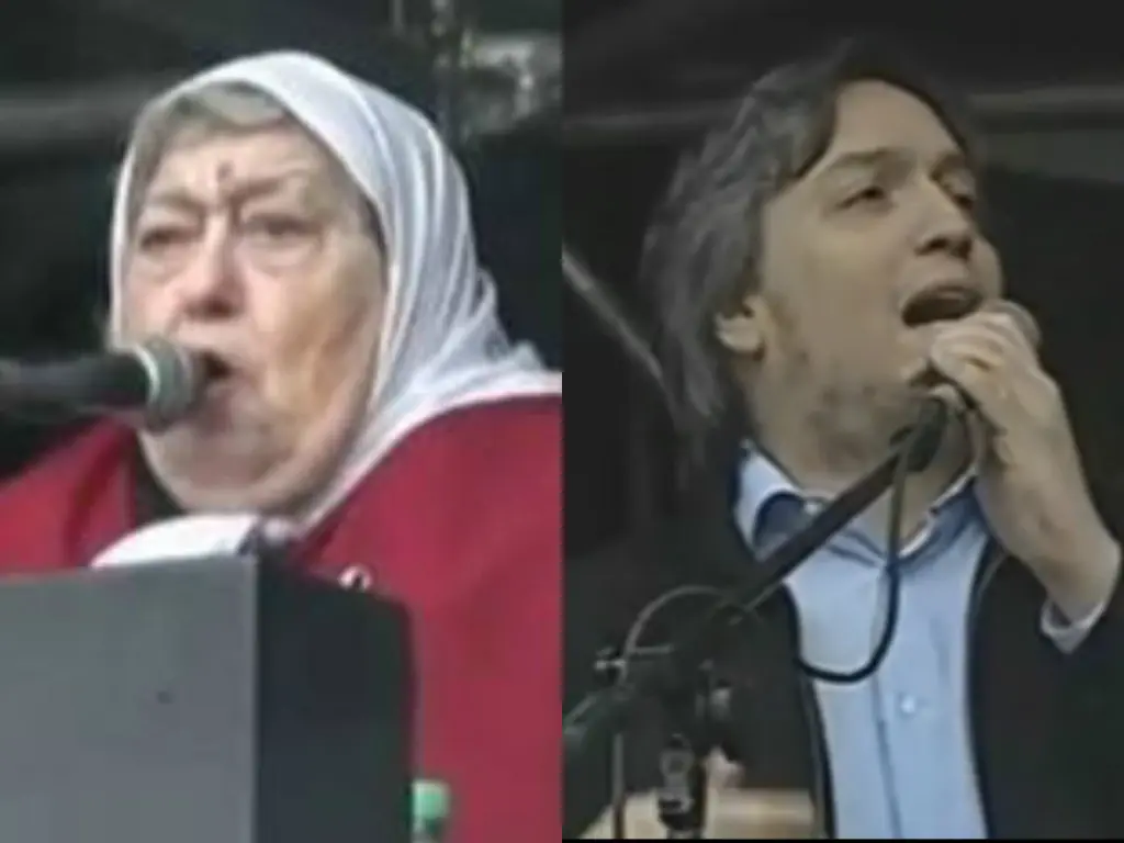 Hebe y Máximo en la marcha contra Macri: "Te vas a caer solo hijo de puta" 
