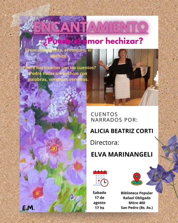 La narradora Alicia Corti nos “Hechizará” en la Biblioteca