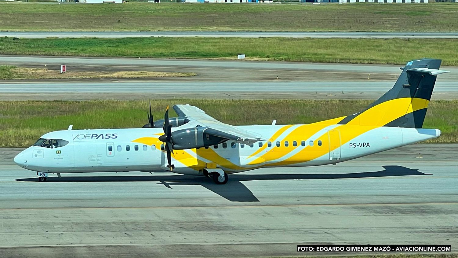 ATR 72 PS-VPA de VoePass en el aeropuerto de Guarulhos