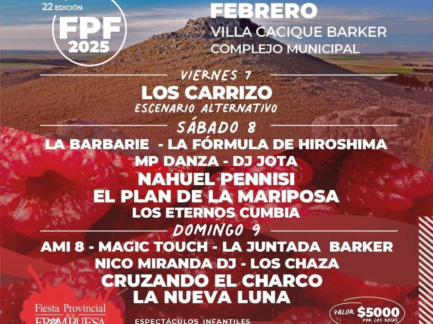 Fiesta Provincial de la Frambuesa: ¿dónde y cuándo se desarrollará?