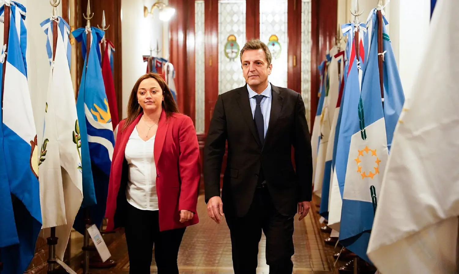 Cecilia Moreau y Sergio Massa (archivo)