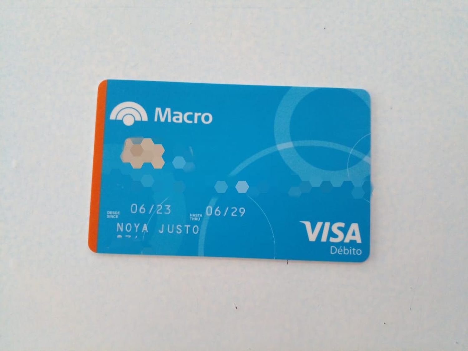 Encontraron tarjeta de Justo Noya