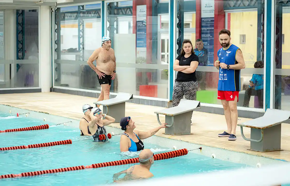 Varias disciplinas. Entre ellas natación, se desarrollaron en Benito Juárez
