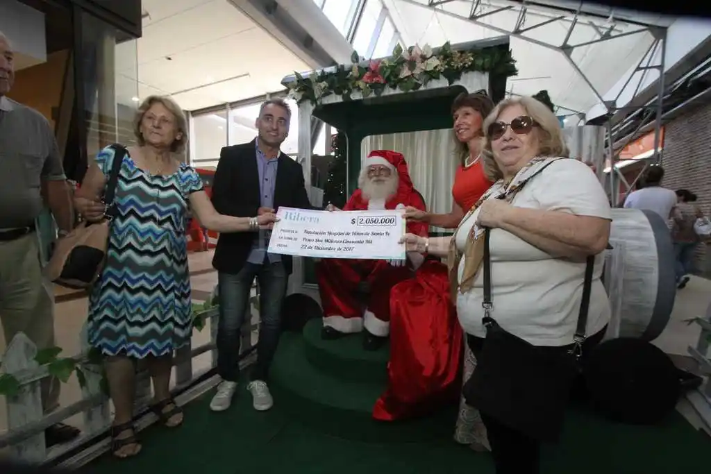 Ribera Shopping donó $ 2 millones a la Fundación del Hospital de Niños