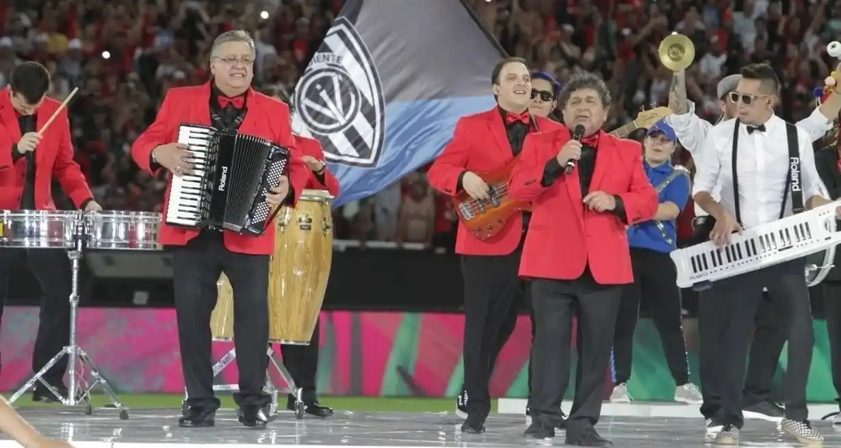 Los Palmeras en la final de la Copa Conmebol Sudamericana. Archivo El Litoral.