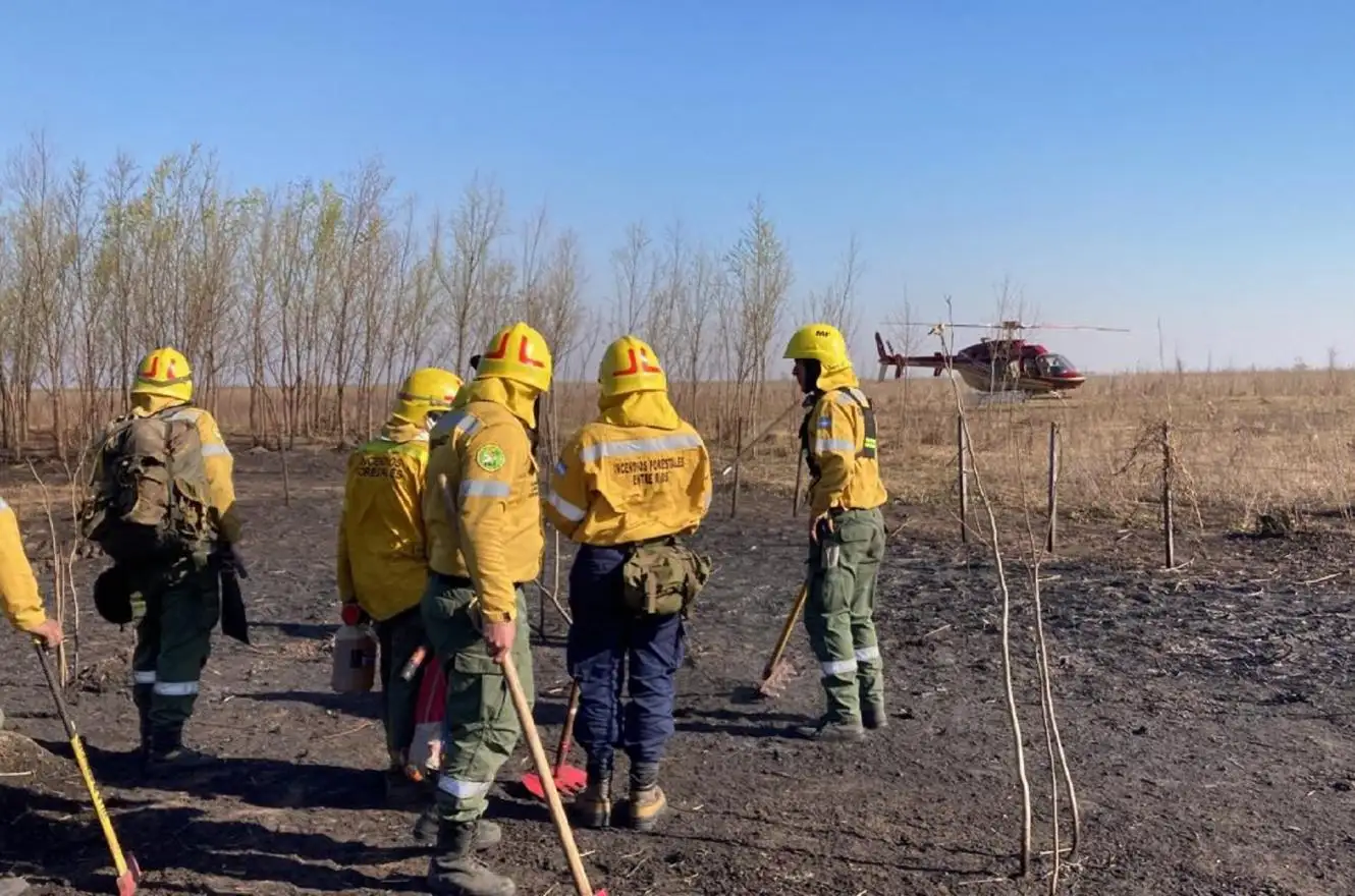 Entre Ríos es una de las dos provincias con focos de incendios activos