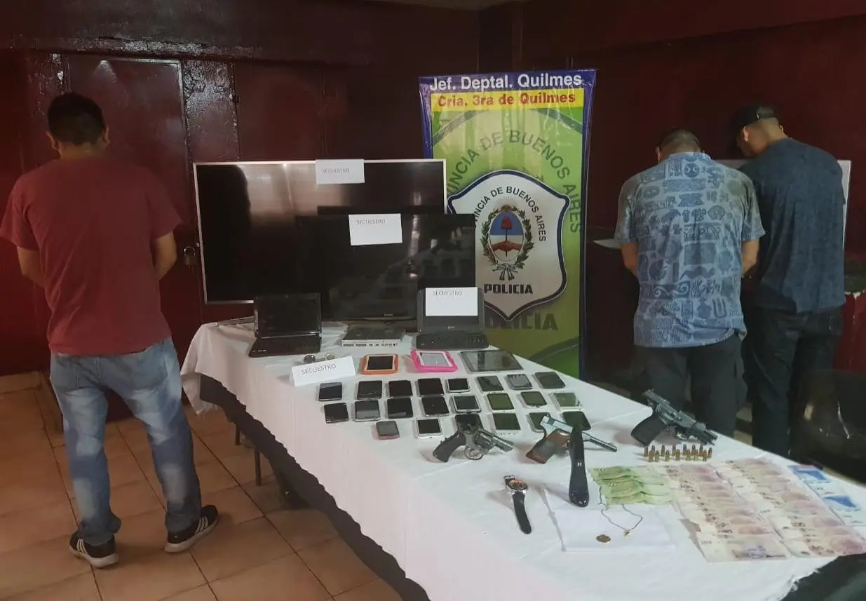 Cayó banda que cometía entraderas y escruches en Quilmes y hay tres detenidos