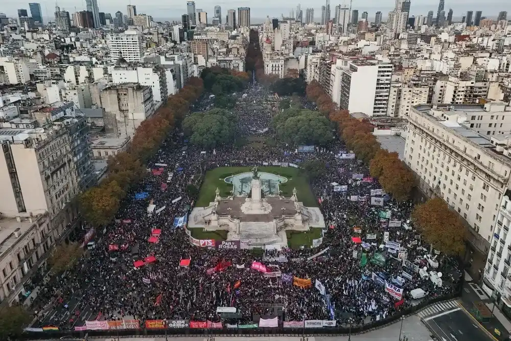 Como desde hace 11 años, el movimiento "Ni una menos" se movilizó en Buenos Aires y en todo el país.