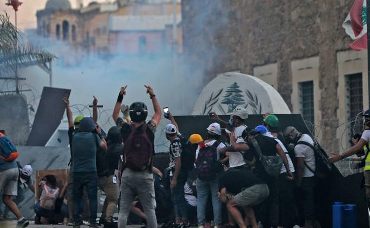 Durante las manifestaciones de ayer se registraron decenas de heridos.