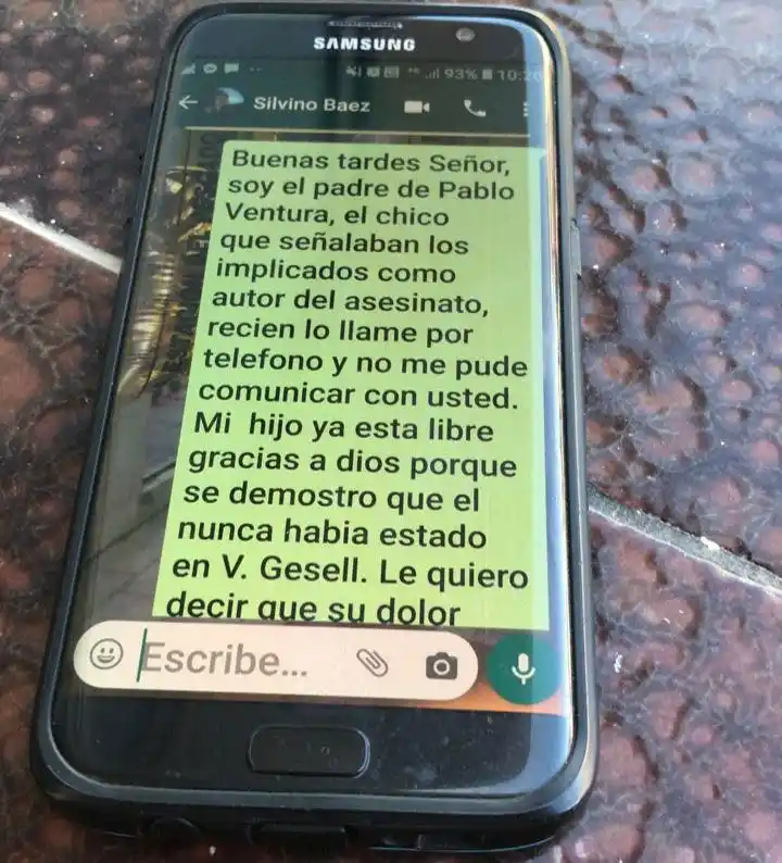 El mensaje de José María Ventura al papá de Fernando Báez Sosa