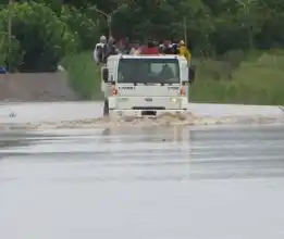 Temporal: Un centenar de evacuados en San Nicolás 