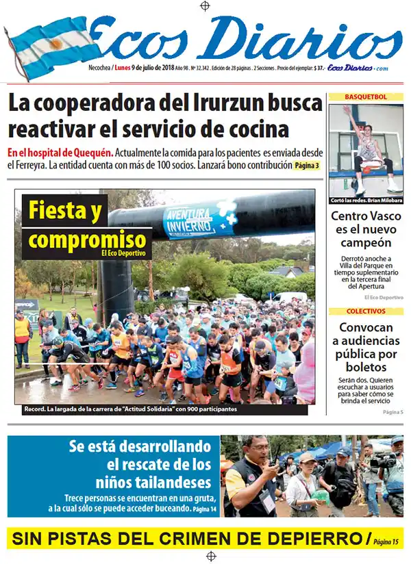 Tapa del 9 de julio de 2018