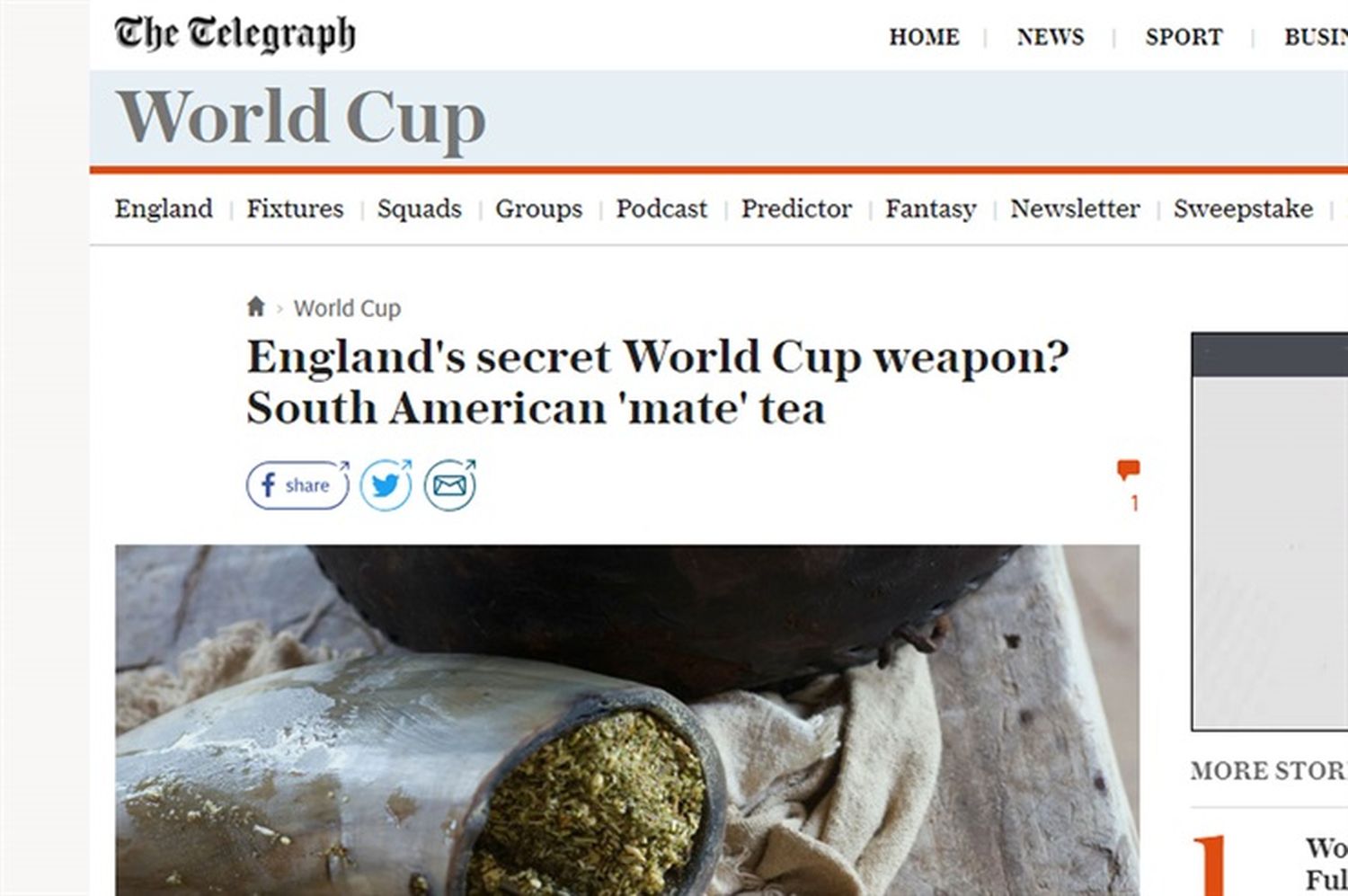 Sorpresa: el mate, el nuevo vicio de la Selección de Inglaterra