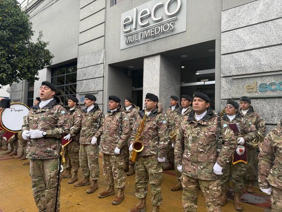 La Banda del Ejército estuvo presente en El Eco por el Día de la Escarapela