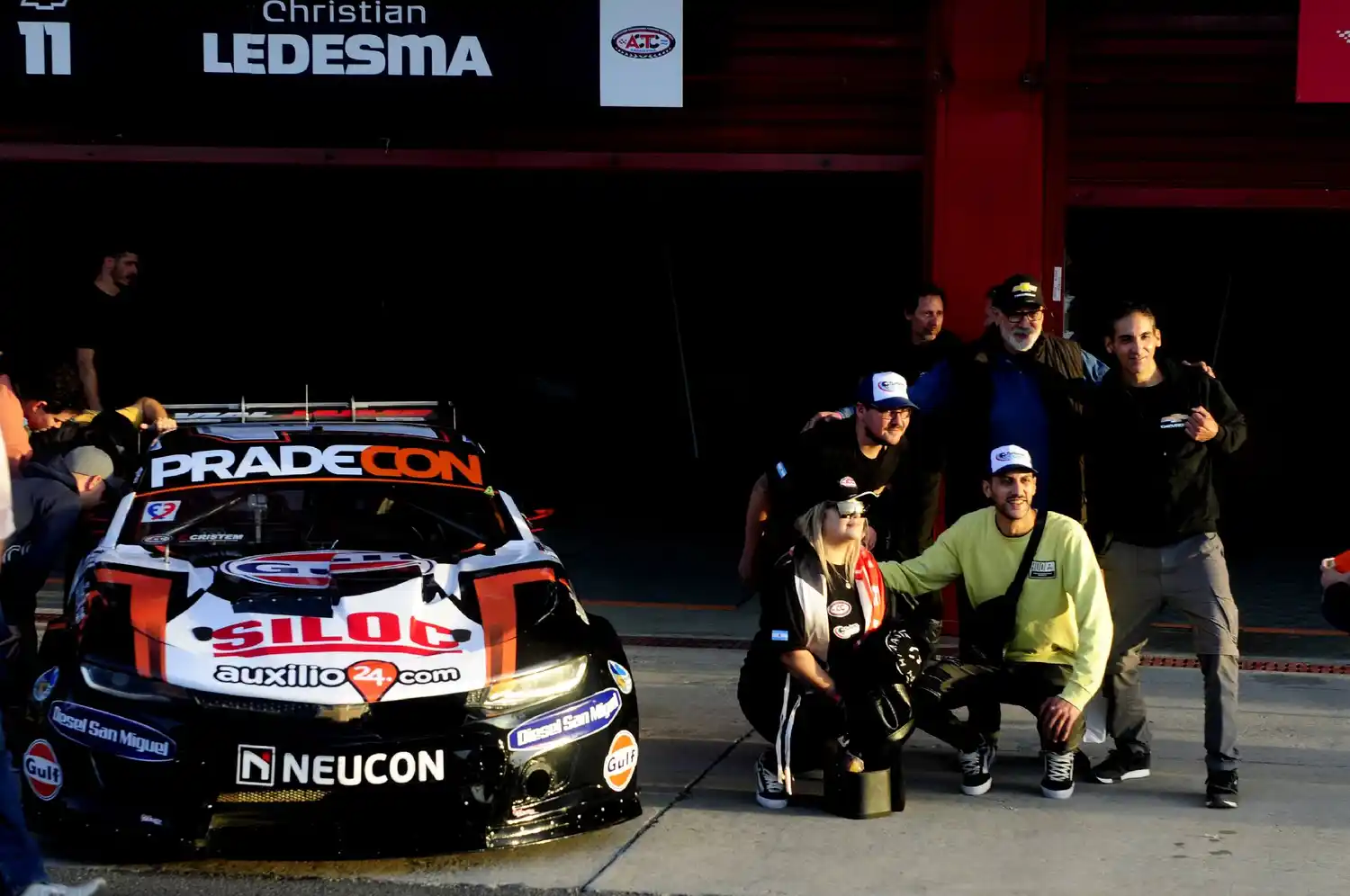 El box del marplatense Christian Ledesma en Termas de Río Hondo. (Foto: ACTC)