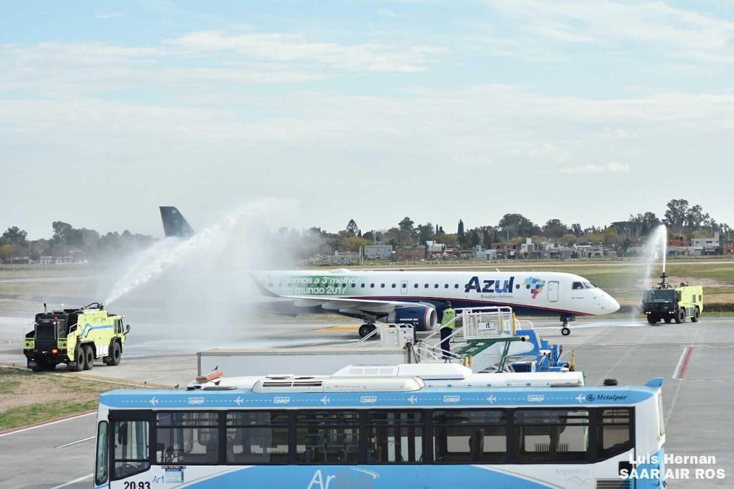 Rosario y Porto Alegre ya están conectadas por Azul