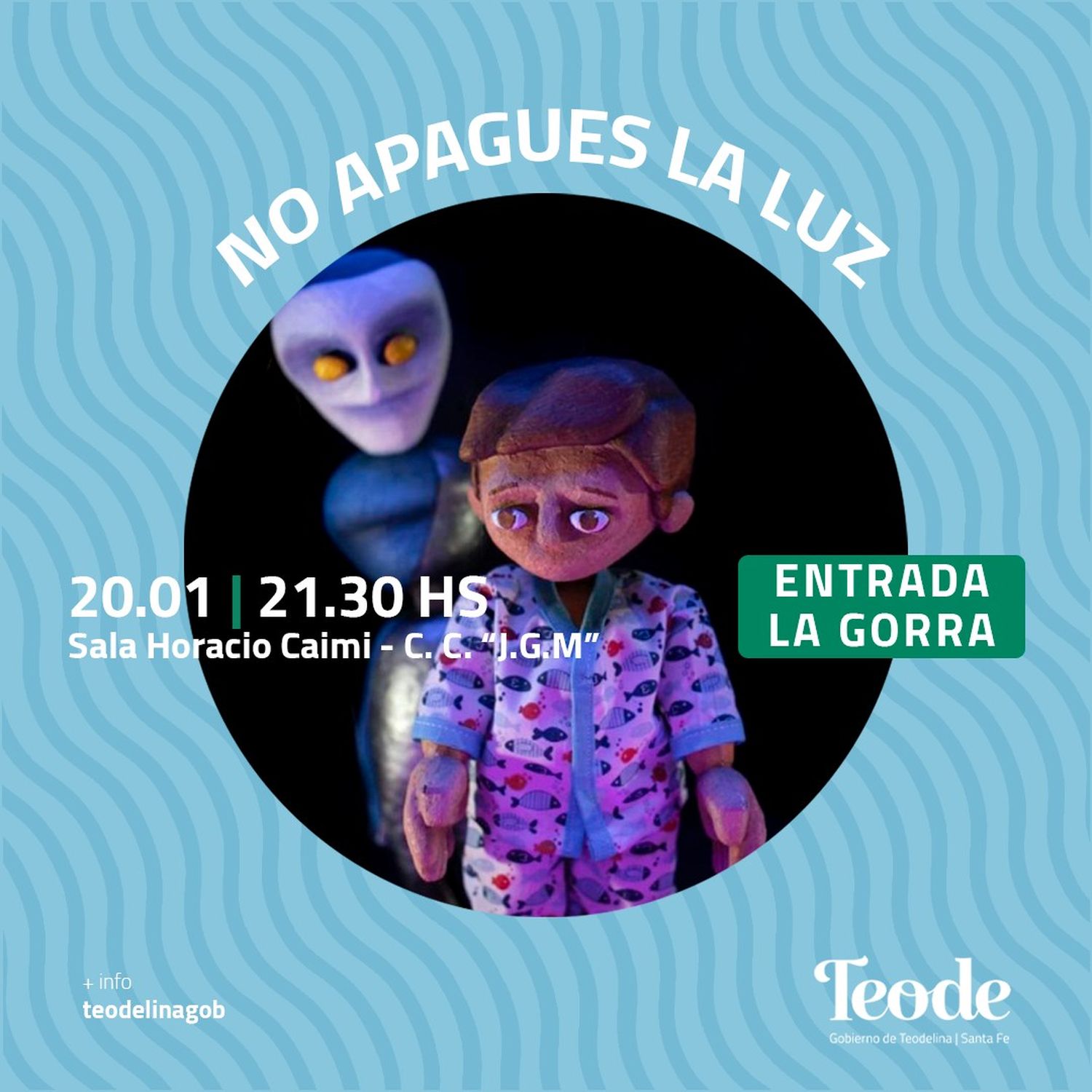 Se presenta en Teodelina la obra de títeres “No apagues la luz”