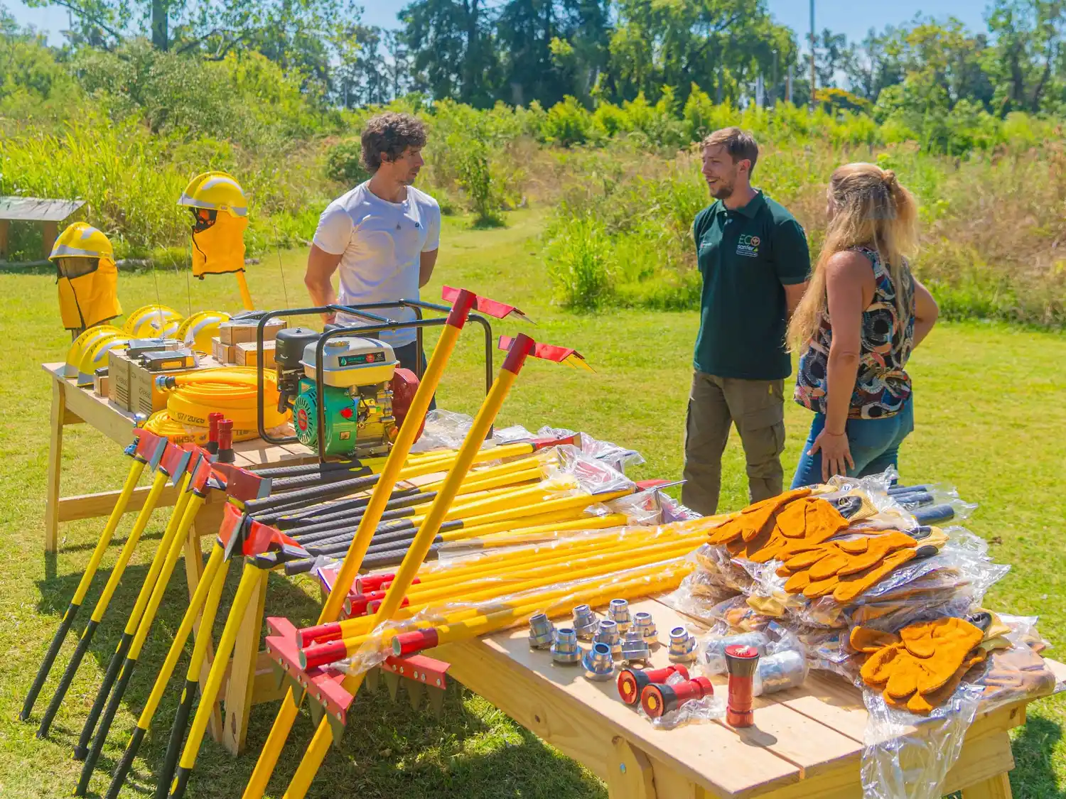 Andreotti agradeció a los vecinos de San Fernando que se sumaron a la campaña de donación.