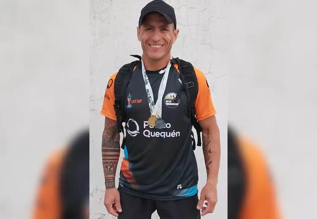 Miguel Rebolini tuvo una buena participación en el Neco Trail Run