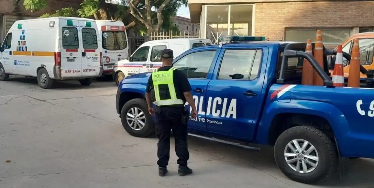 El traslado urgente del menor al hospital de Niños. Foto: Gentileza