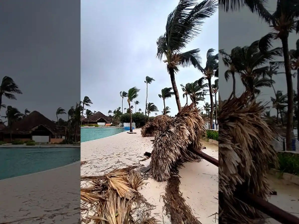 Un sanfrancisqueño sorprendido por la furia del huracán Fiona 