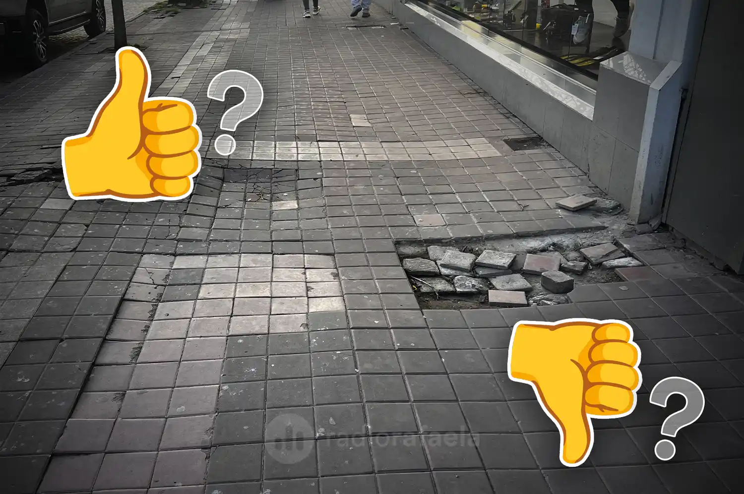 ¿Remodelación sí o no? Las opiniones de los comerciantes del centro sobre la reparación de las veredas