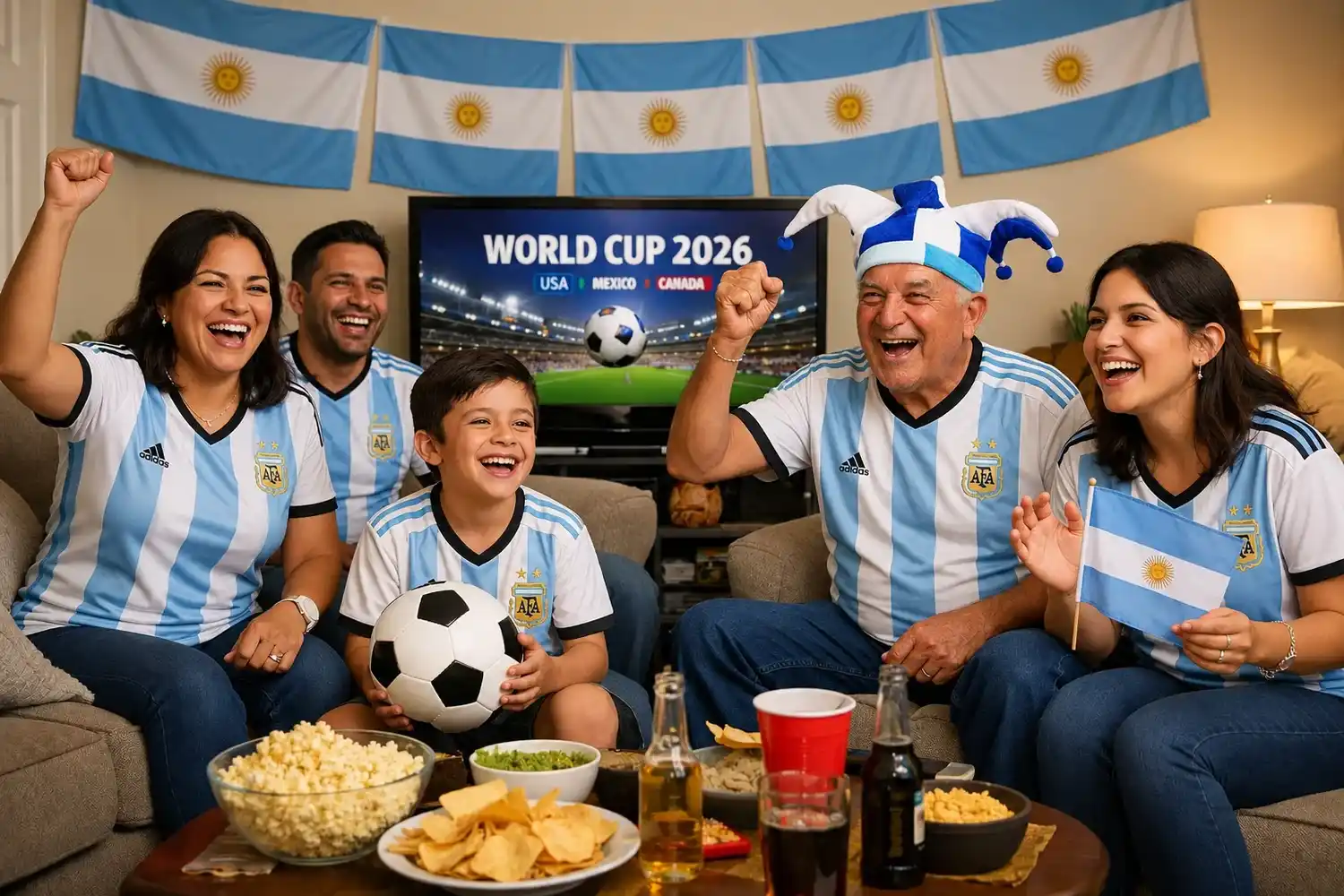 La mayoría de los argentinos cambian su rutina para ver a la Selección: también prefieren la tranquilidad del hogar y el acompañamiento de la familia.