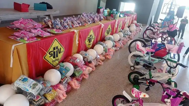 La familia vial festejó el Día de las
Infancias con muchos regalos y sorpresas