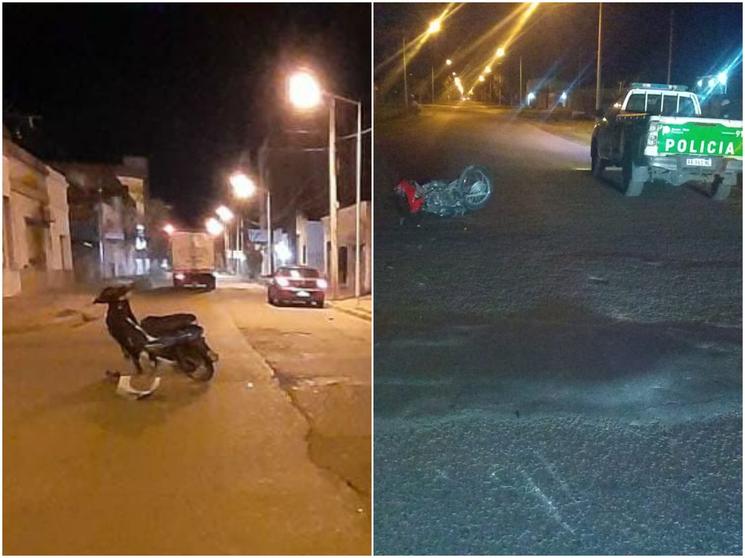 Dos accidentes durante la madrugada