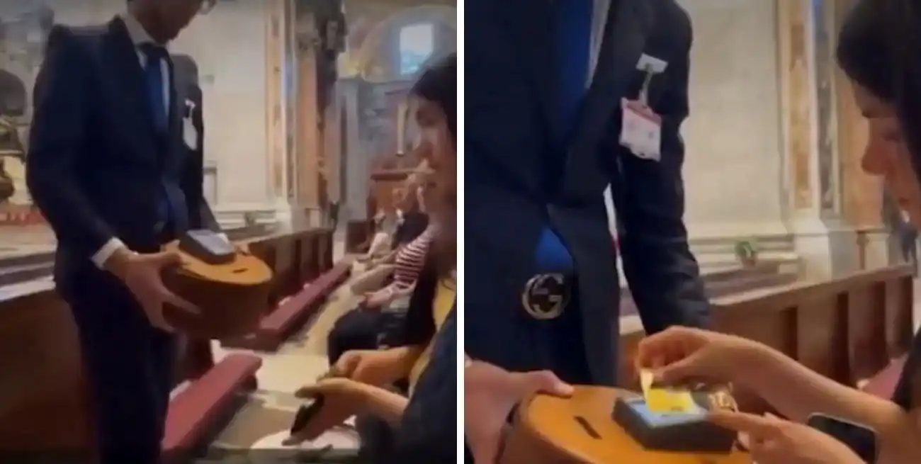 Los fieles ya pueden donar utilizando tarjetas y pagos contactless.