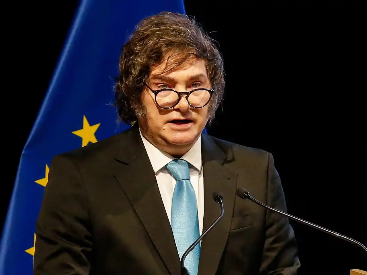 Javier Milei viaja este lunes a Suiza para asistir al foro de Davos (Foto: REUTERS/Cesar Olmedo)