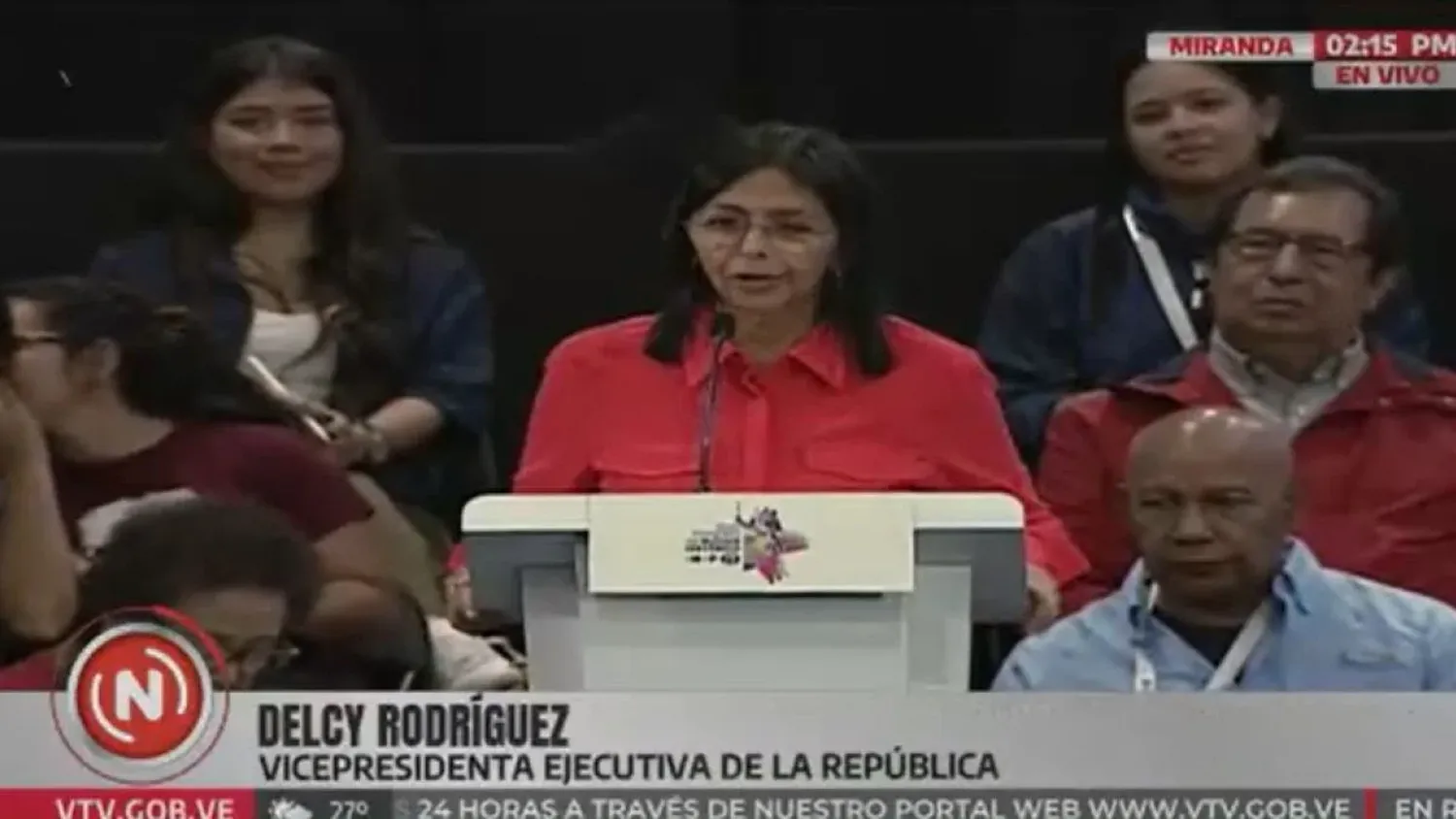 DELCY RODRÍGUEZ enfila sus baterías contra la “narcoparaca”: “hay bastante traidores en la cárcel”