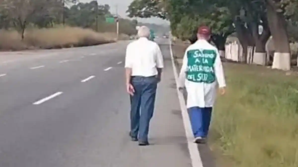 MÉDICO PEREGRINO inició travesía de cuatro días para agradecer y pedir intervención de la Divina Pastora