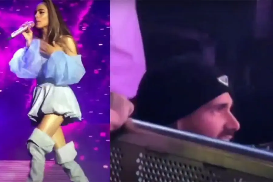 Tini Stoessel le dedicó una canción a Rodrigo De Paul en pleno show