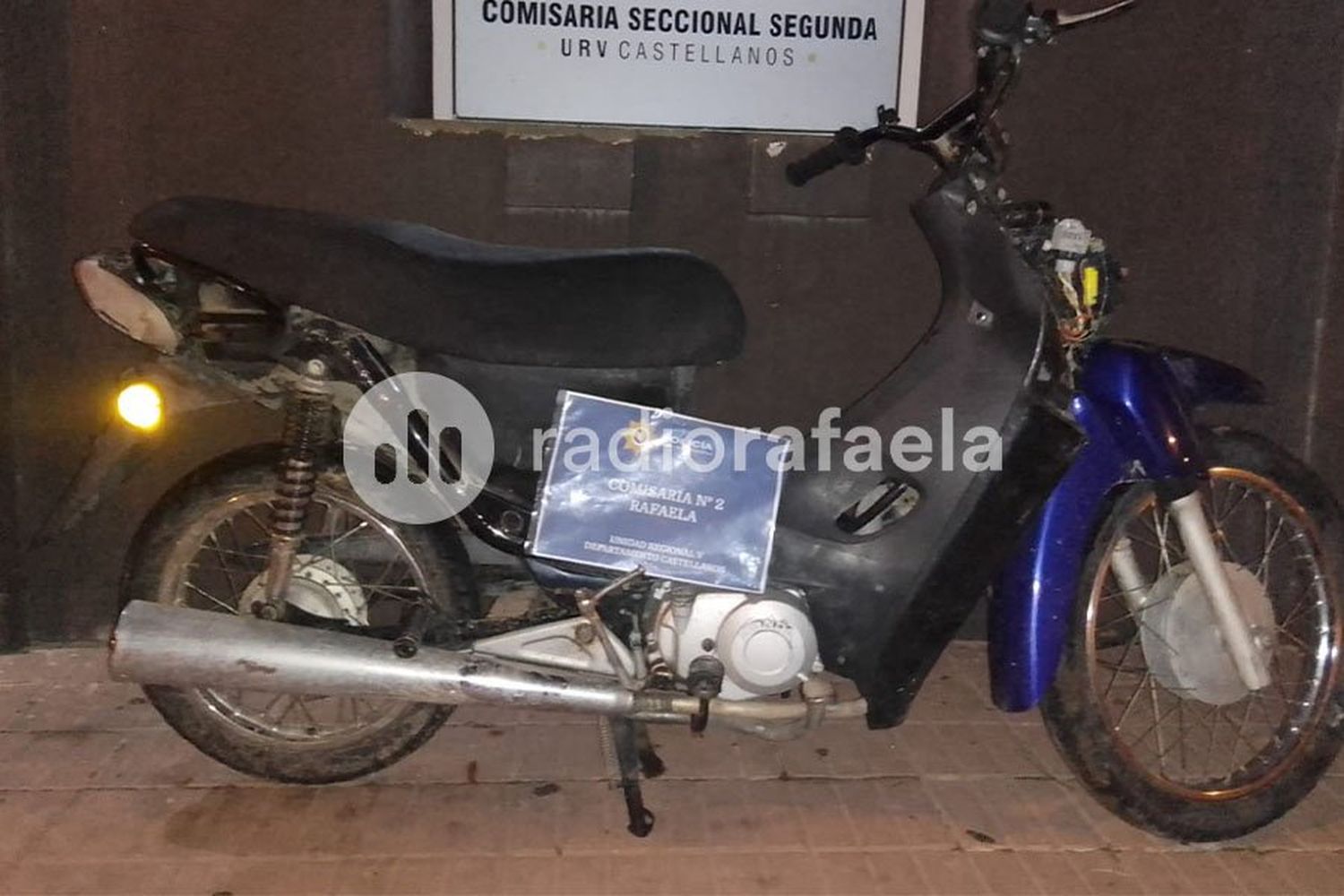 La prevención logró recuperar una moto robada