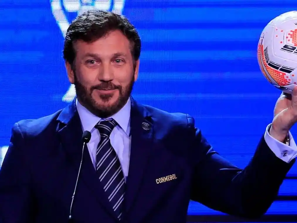 El presidente de la Conmebol, Alejandro Domínguez.