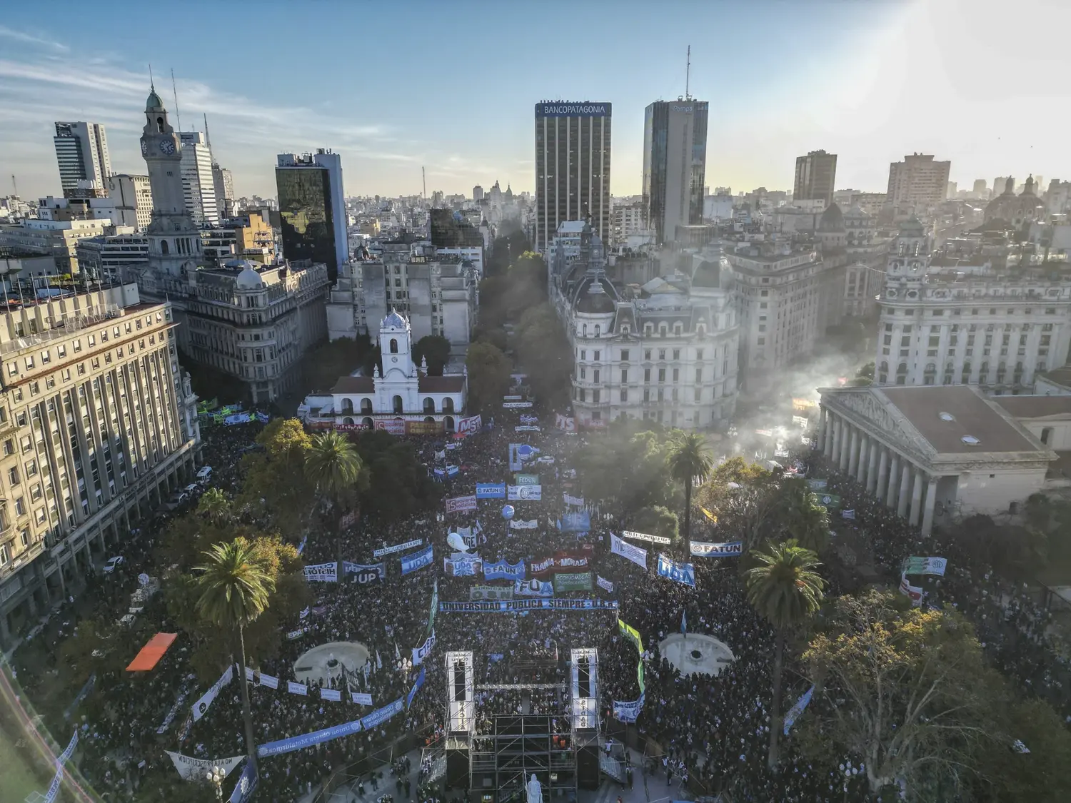 Marcha Federal Universitaria con epicentro en Plaza de Mayo
