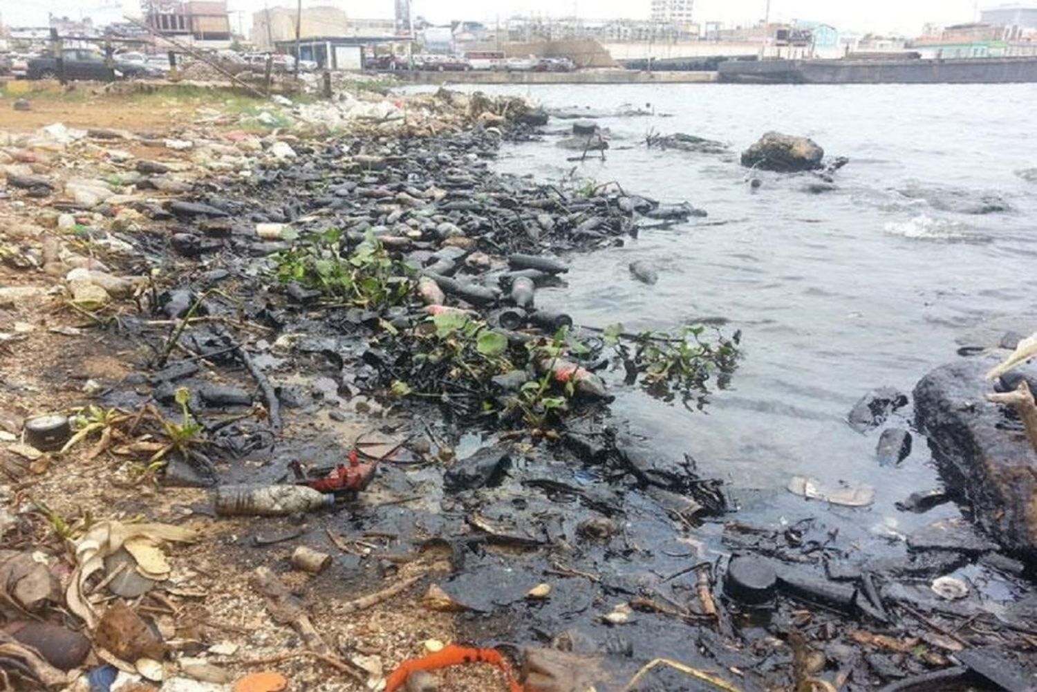 ¡LAS PENURIAS DEL LAGO DE MARACAIBO! Mientras una bacteria mortal pulula en sus aguas, vierten residuos desde el club náutico